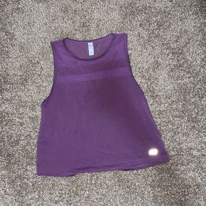 purple workout tank